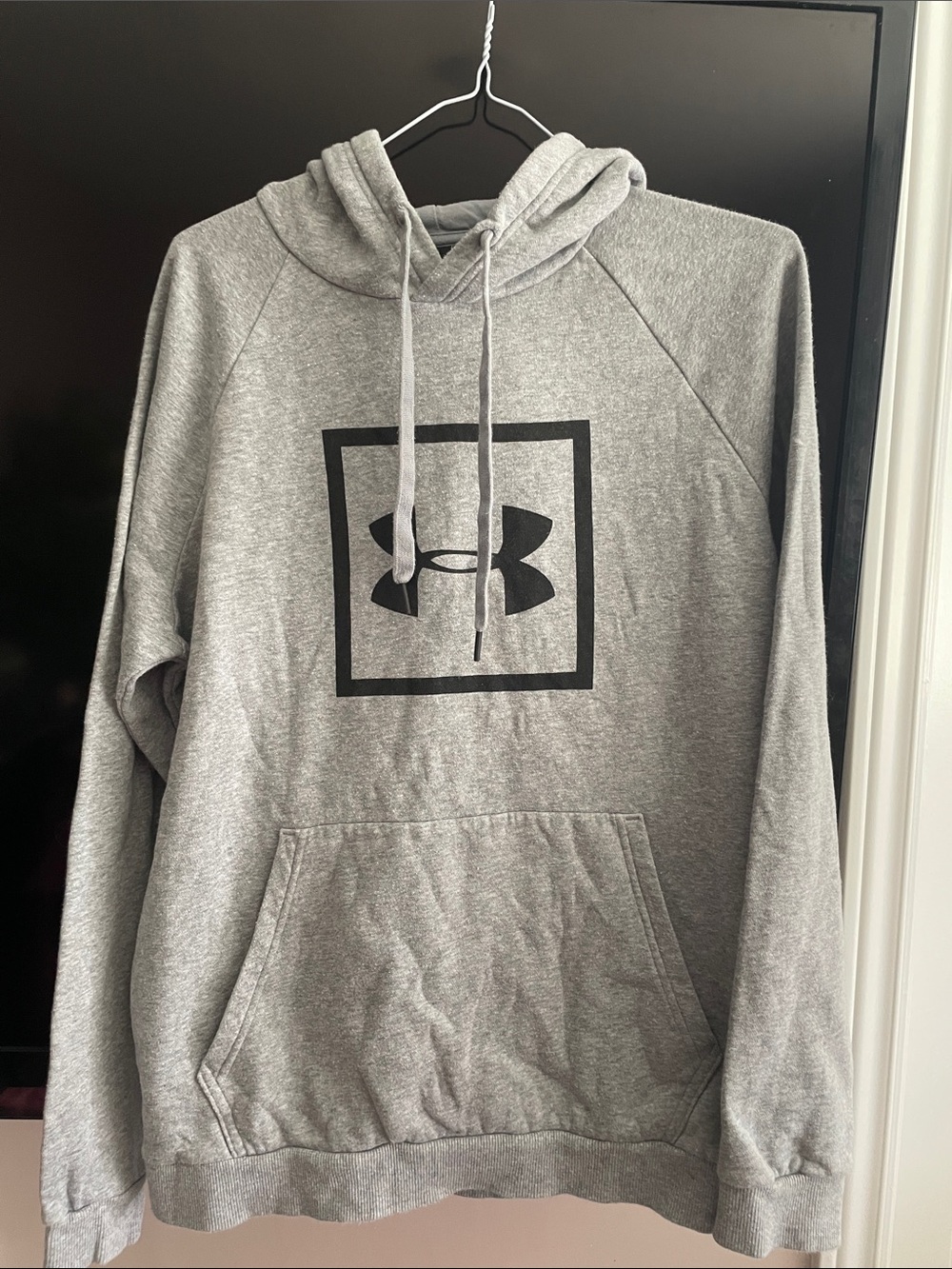 Under Armour Gray Hoodie with Black Logo